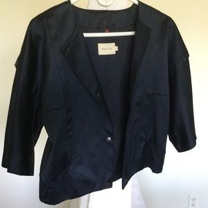 Reiss jacket navy silk sporty